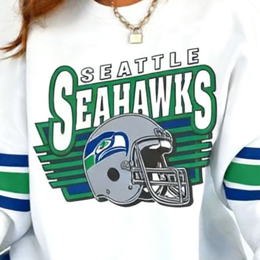 [Copy]JAMARR Football Print V-Neck Vintage Sweatshirt