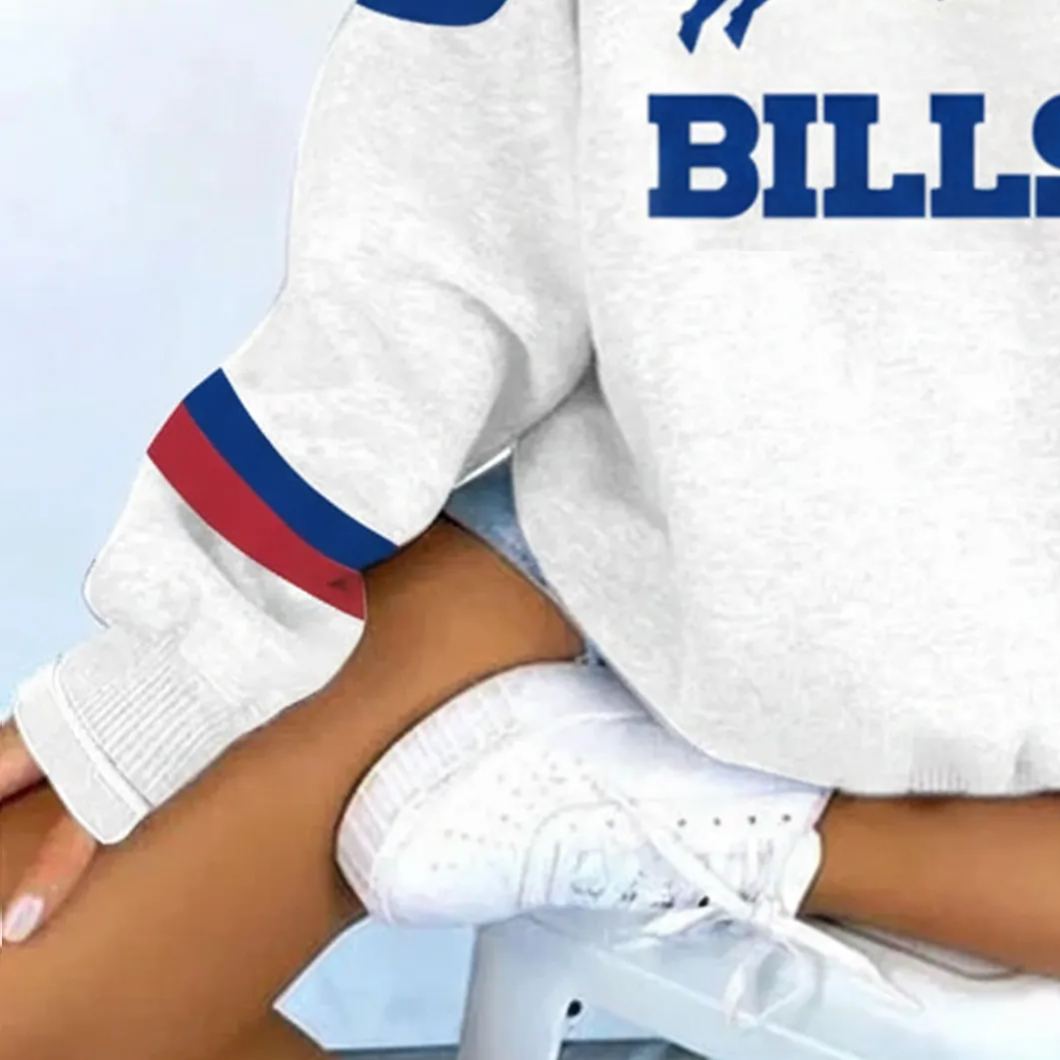 [Copy]Vintage Indianapolis Colts Football Print V-Neck Long-Sleeved Sweatshirt