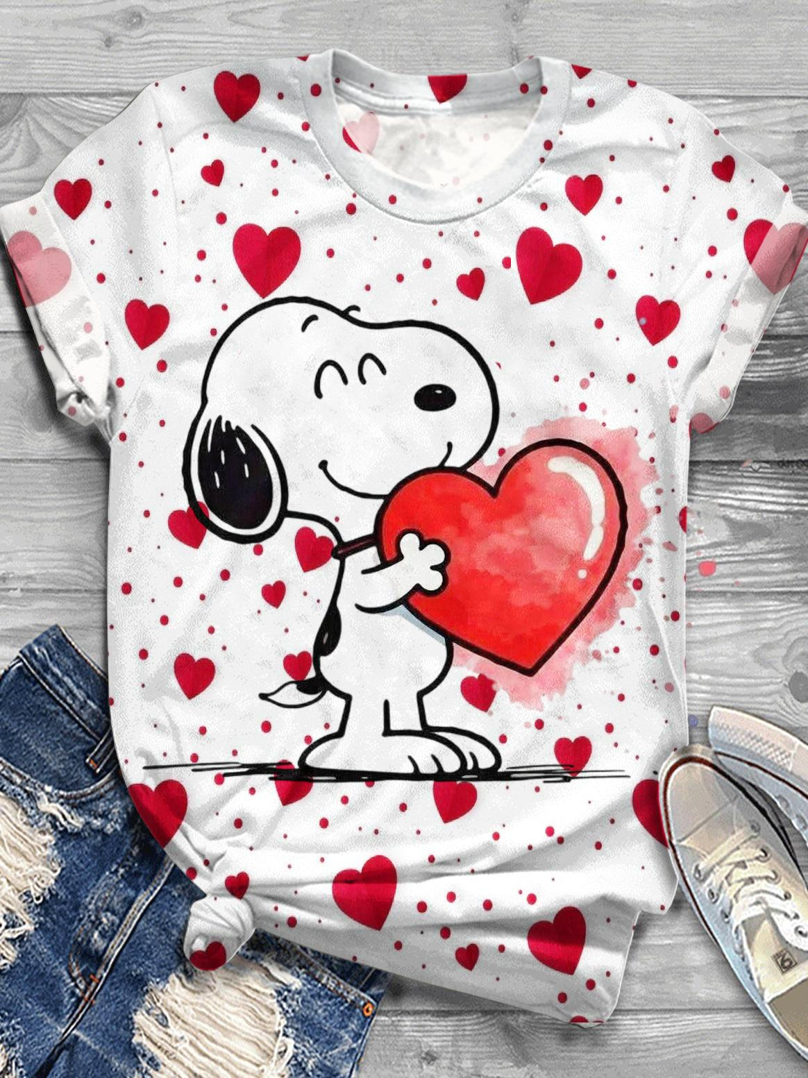 Valentine's Day Crew Neck T-shirt