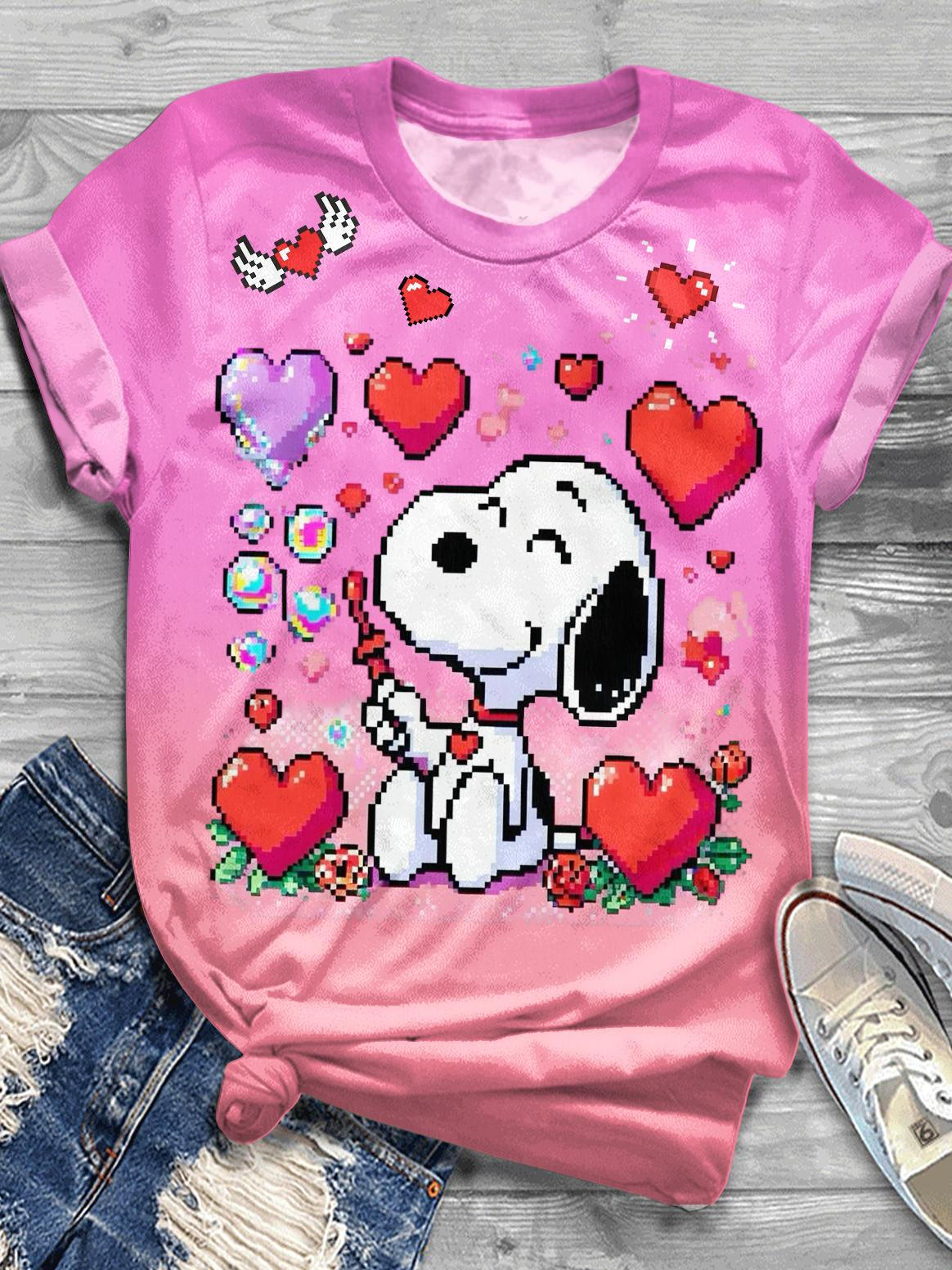 Valentine's Day Crew Neck T-shirt