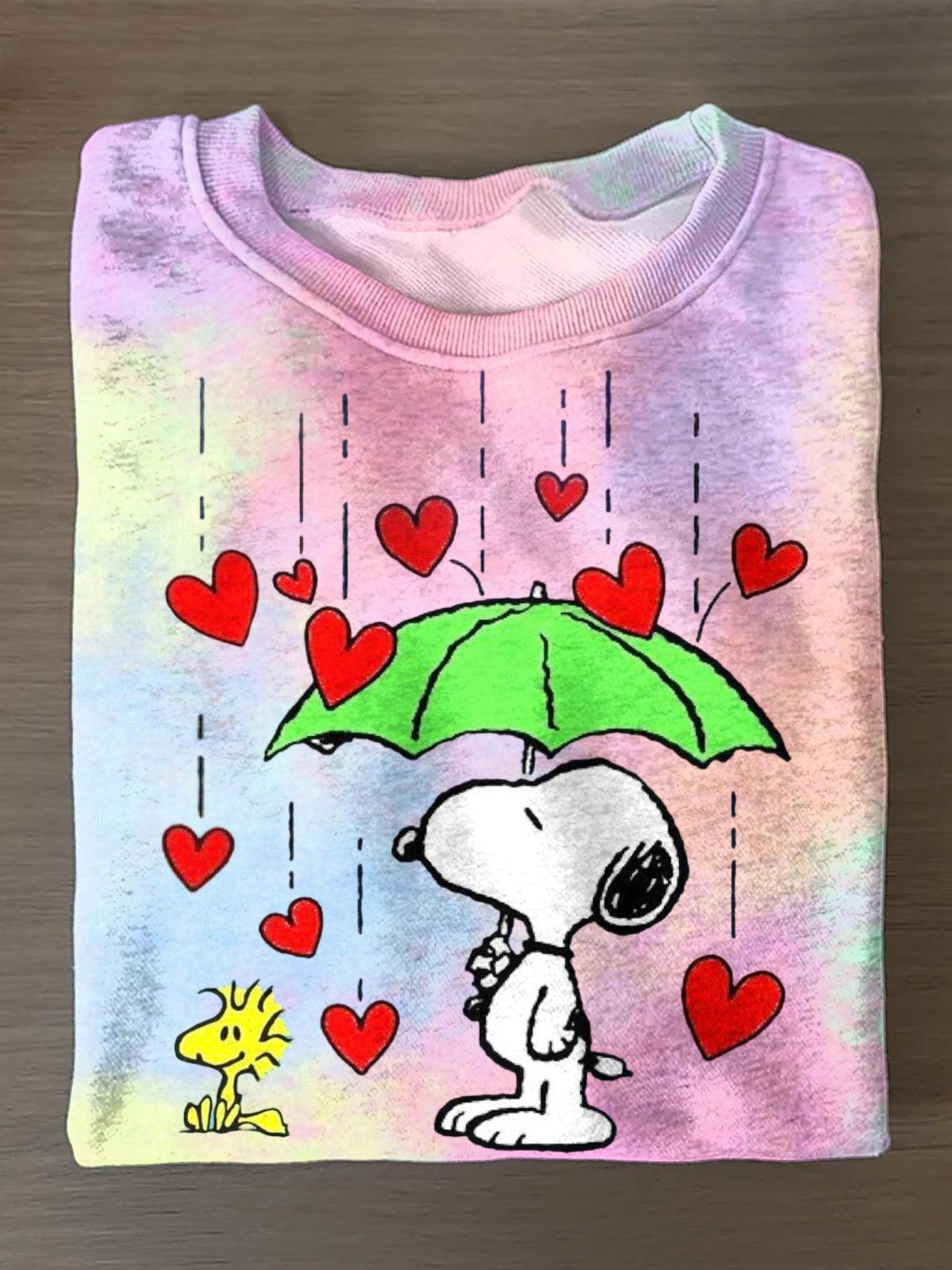 Valentine's Day Printed Long Sleeve Casual Top