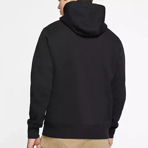 Nike Men's Black Sportswear Club Fleece Hoodie