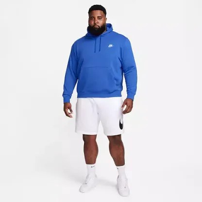 Nike Men's Blue Sportswear Club Fleece Hoodie