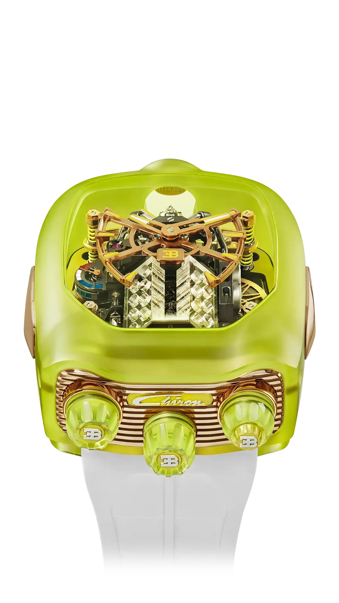 Bugatti Chiron Tourbillon Sapphire Crystal |  Yellow Matte