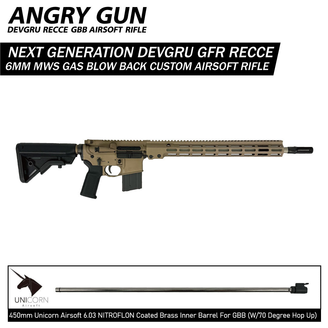 ANGRY GUN DEVGRU RECCE CUSTOM GBB RIFLE TOY