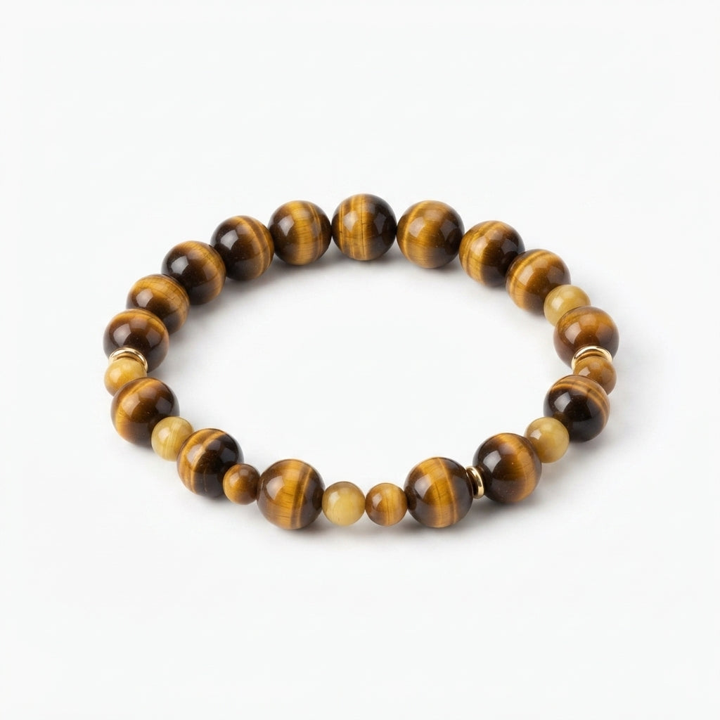 Yellow Tiger Eye Protection Energy Bracelet