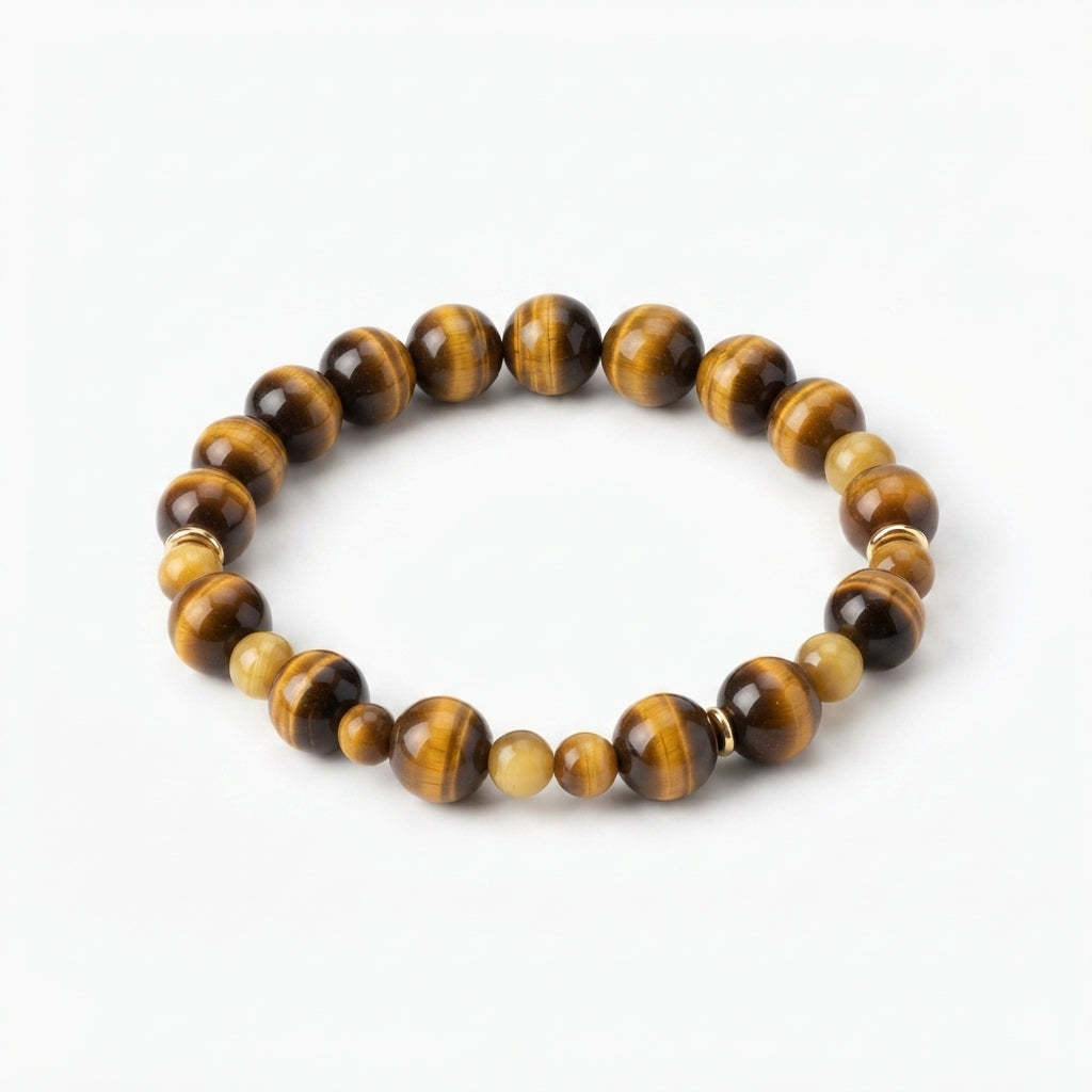 Yellow Tiger Eye Protection Energy Bracelet