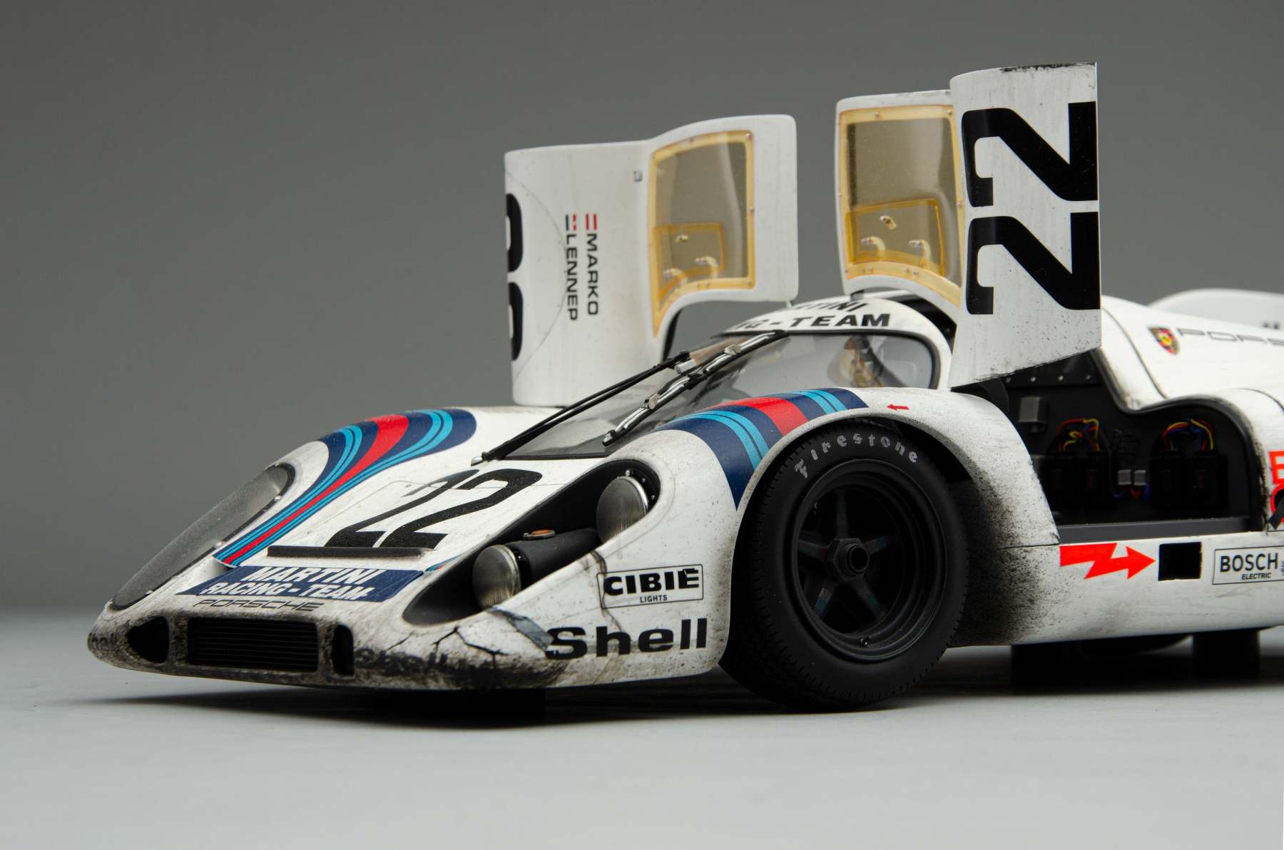 Porsche 917 KH - 1971 Le Mans Winner - Martini Livery - Race Weathered