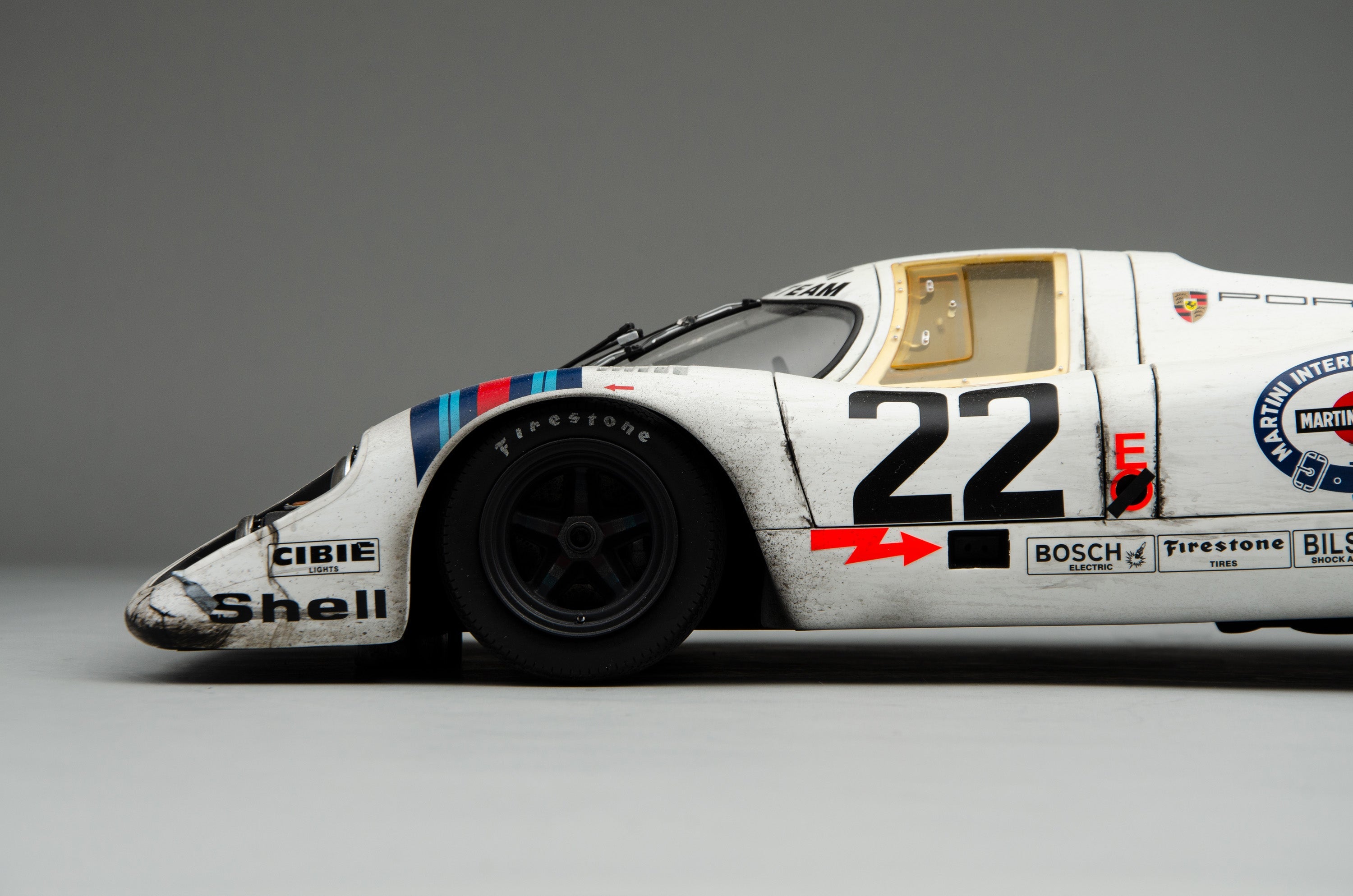 Porsche 917 KH - 1971 Le Mans Winner - Martini Livery - Race Weathered