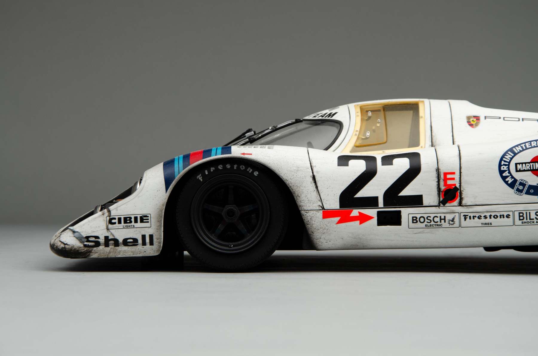 Porsche 917 KH - 1971 Le Mans Winner - Martini Livery - Race Weathered
