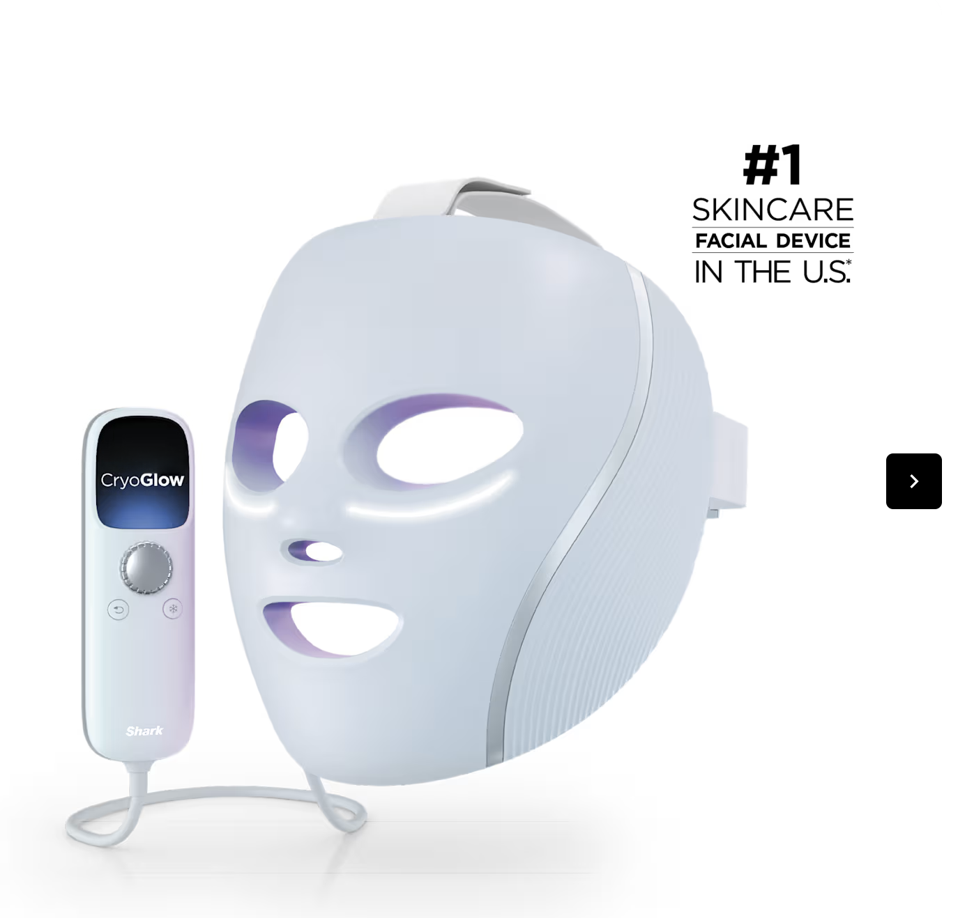 Red Blue & Infrared iQLED Face Mask & Under Eye Cooling