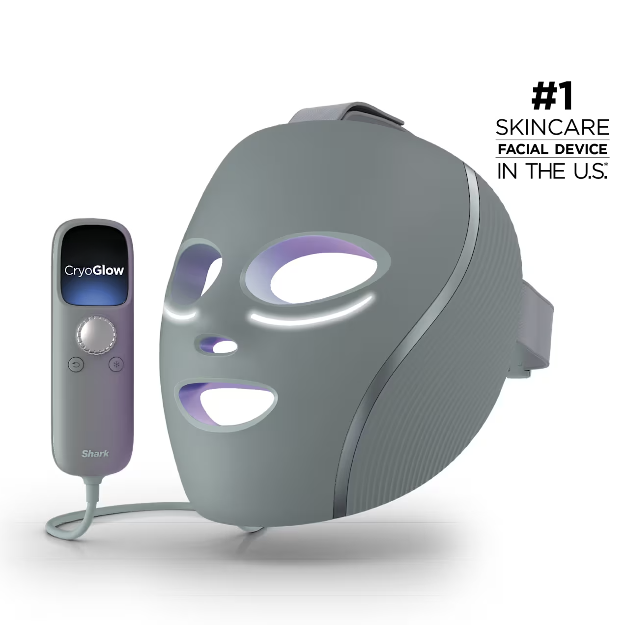 Red Blue & Infrared iQLED Face Mask & Under Eye Cooling