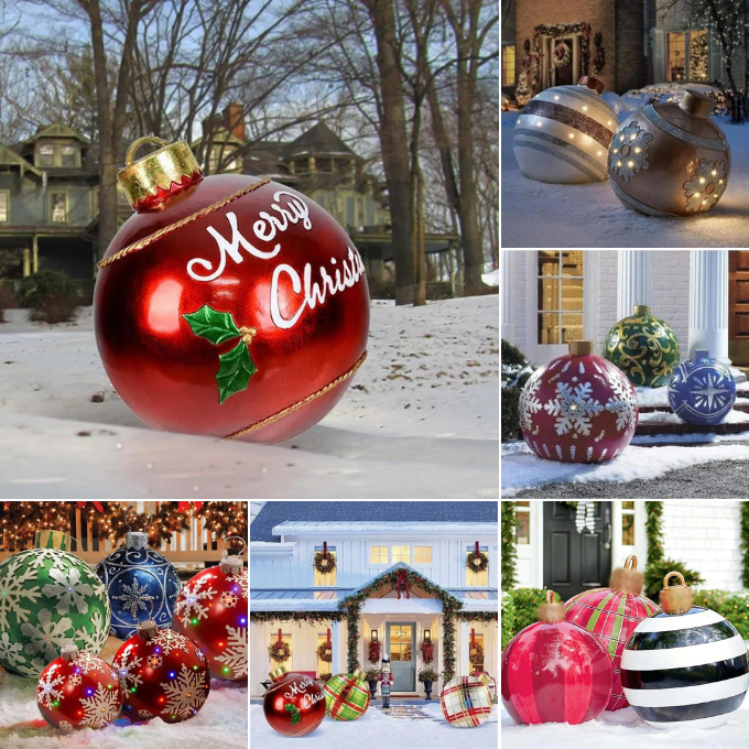 🎄Early Christmas Sale 45% OFF🔥 Christmas PVC inflatable Decorated Ball