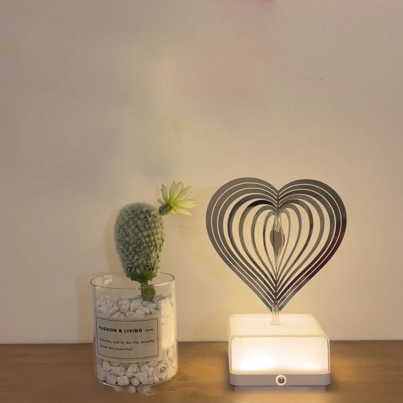 🎄LED 3D Rotating Ambient Night Light 16 Colors💟