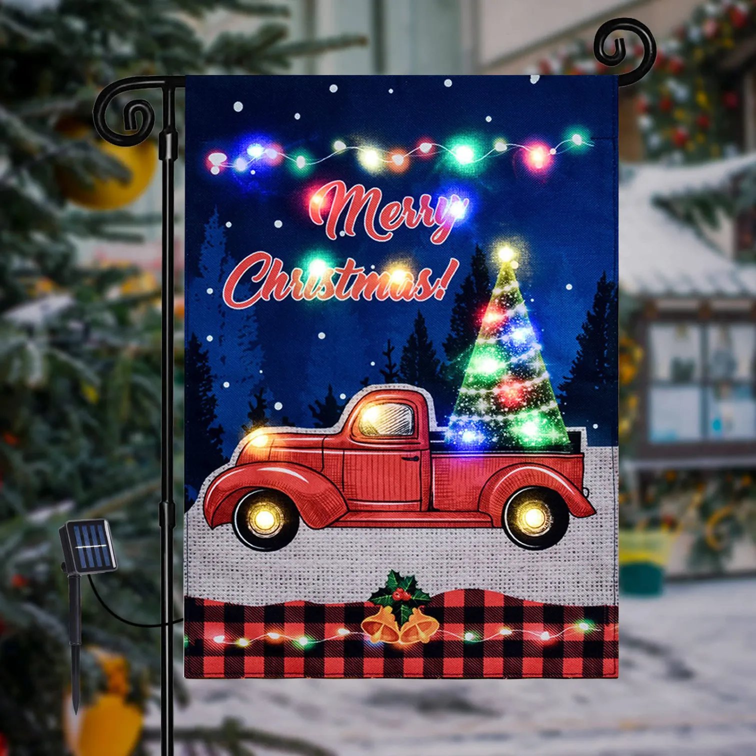 🎄⛄Christmas LED Garden Flags