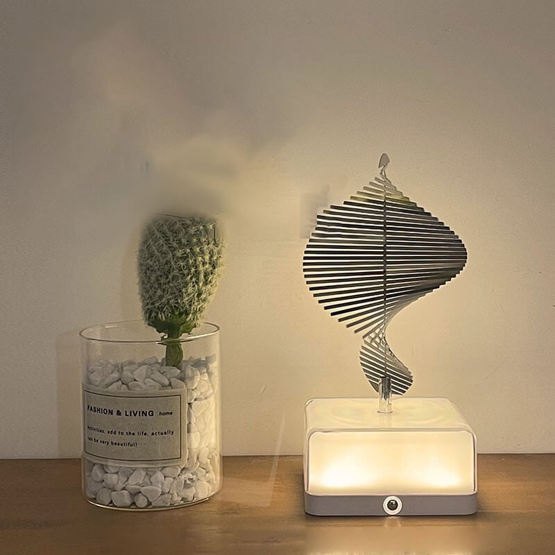 🎄LED 3D Rotating Ambient Night Light 16 Colors💟