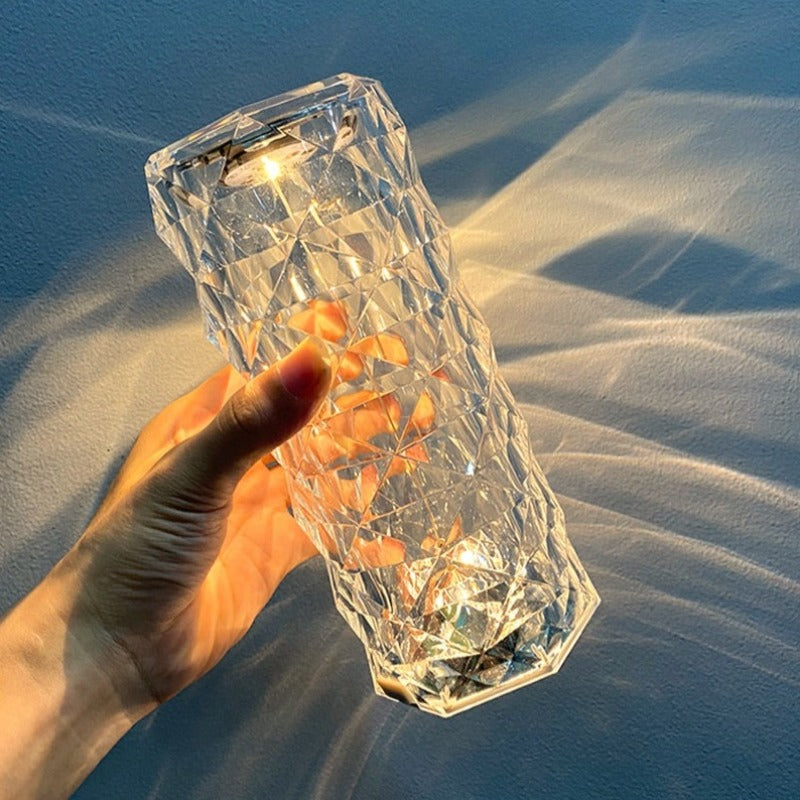 16 Colors Rose Rays Crystal Diamond Table Lamp