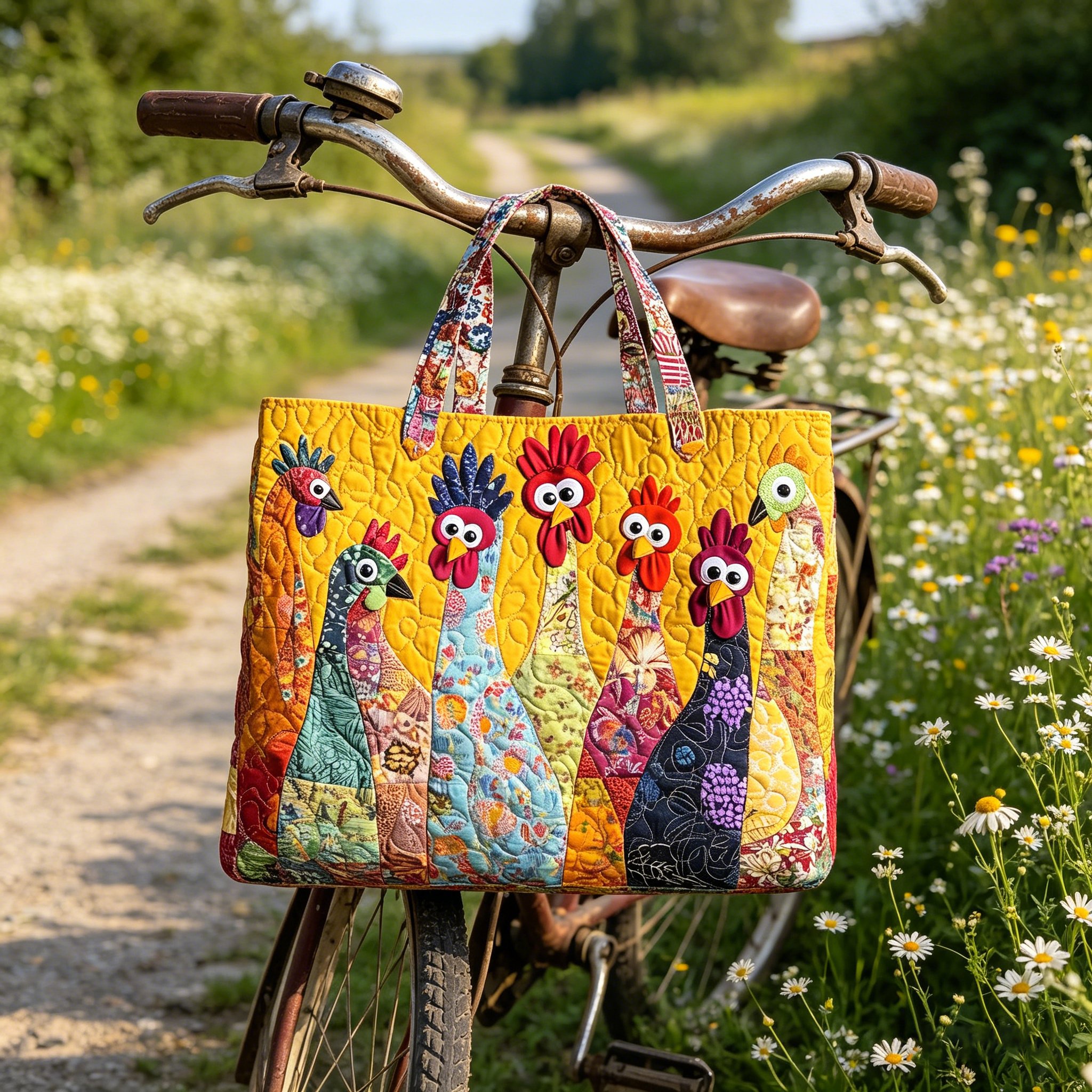 🎁Hot Sale Promotion 49% OFF🔥New Digital Printed Quilted Tote Bag