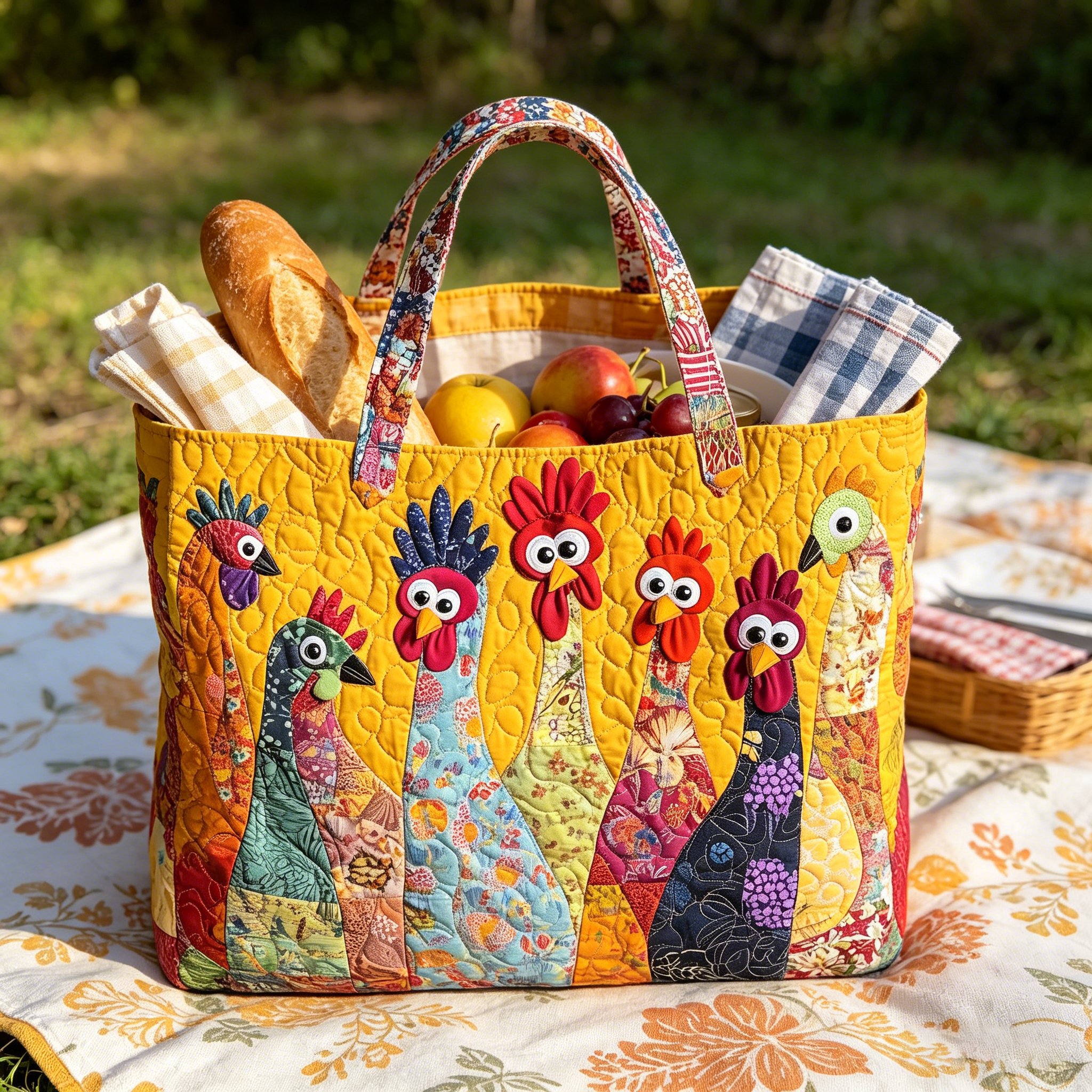 🎁Hot Sale Promotion 49% OFF🔥New Digital Printed Quilted Tote Bag