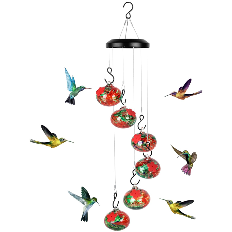 Never Leaks Wind Chime Hummingbird Feeder