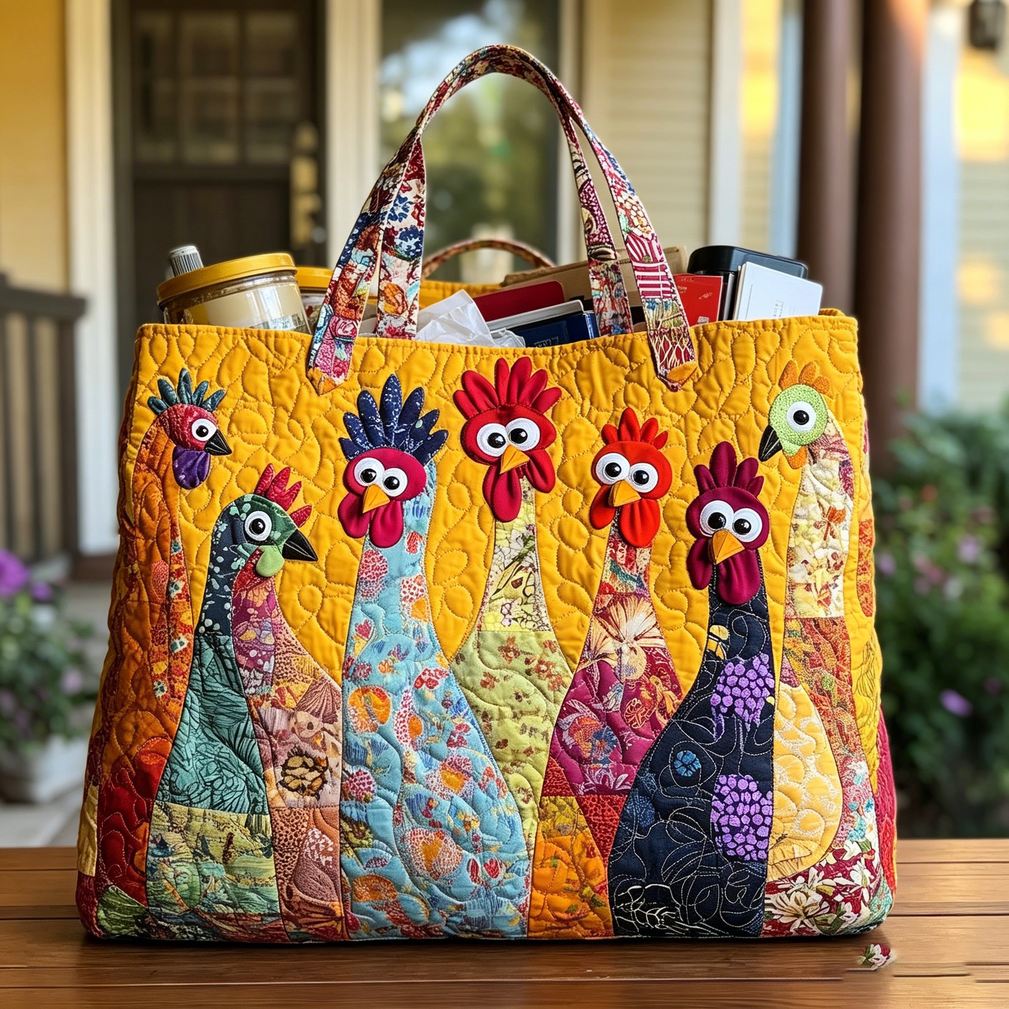 🎁Hot Sale Promotion 49% OFF🔥New Digital Printed Quilted Tote Bag