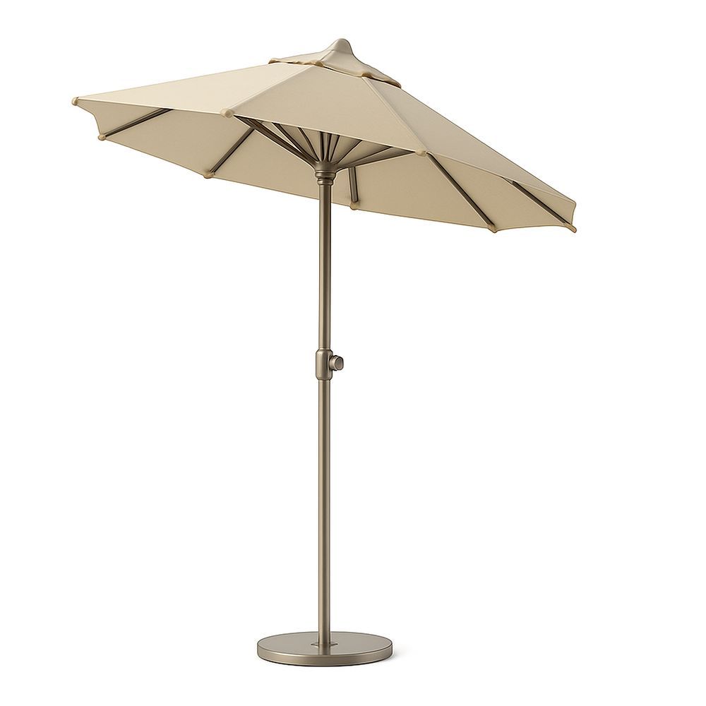 Gartenschirm runder Polyester Taupe 3m-Casabrillia