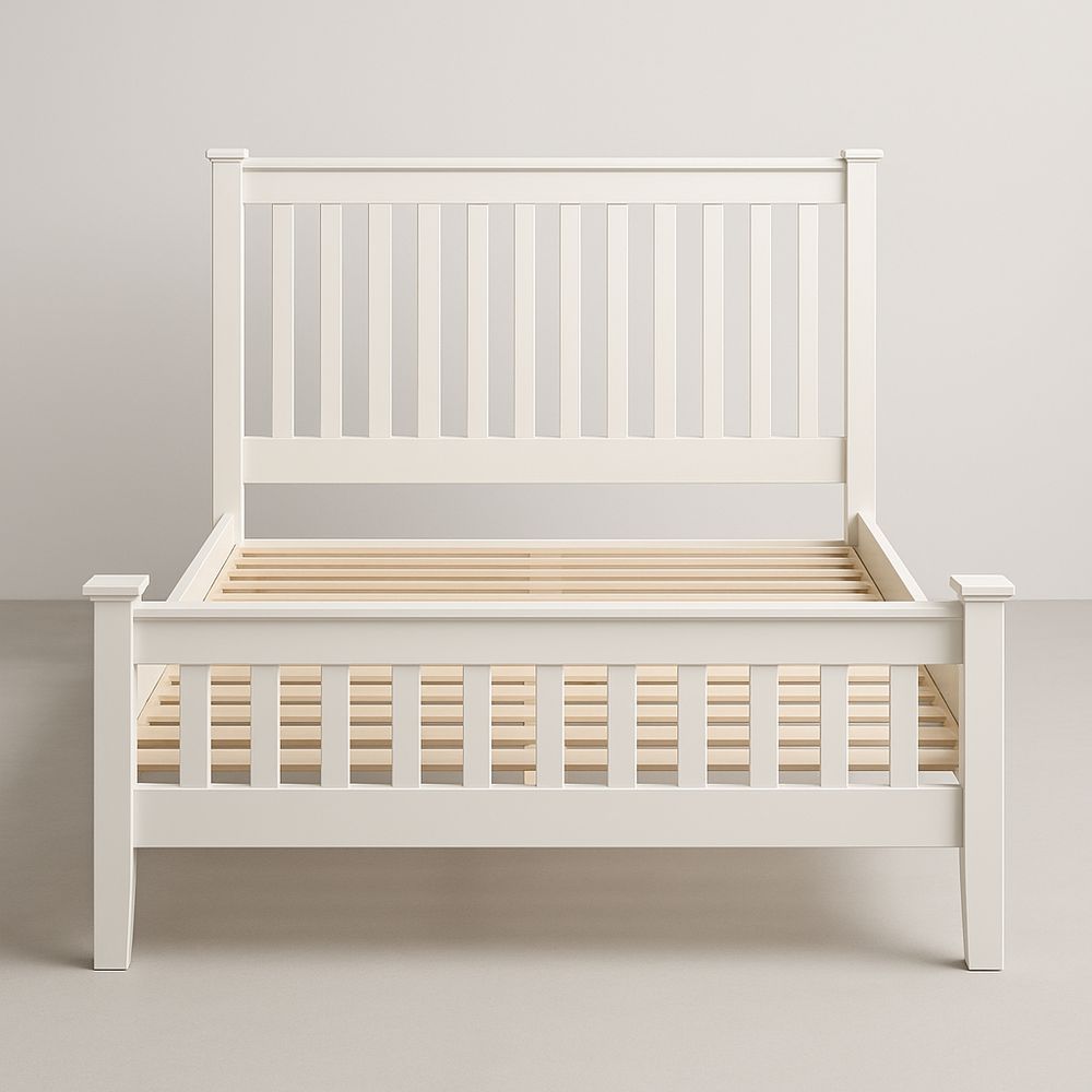 Holzbett Weiß Kiefernholz 200x150 cm-Casabrillia