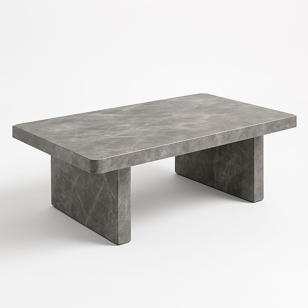 Rechteckiger Couchtisch Dunkelgrau 120x60x40cm-Casabrillia