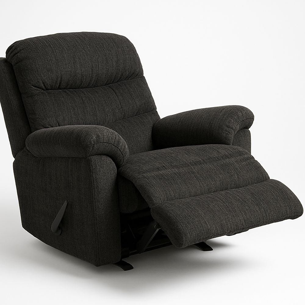 Relaxsessel Verstellbar Dunkelgrau Polyester Stoff 95x95x100 cm-Casabrillia