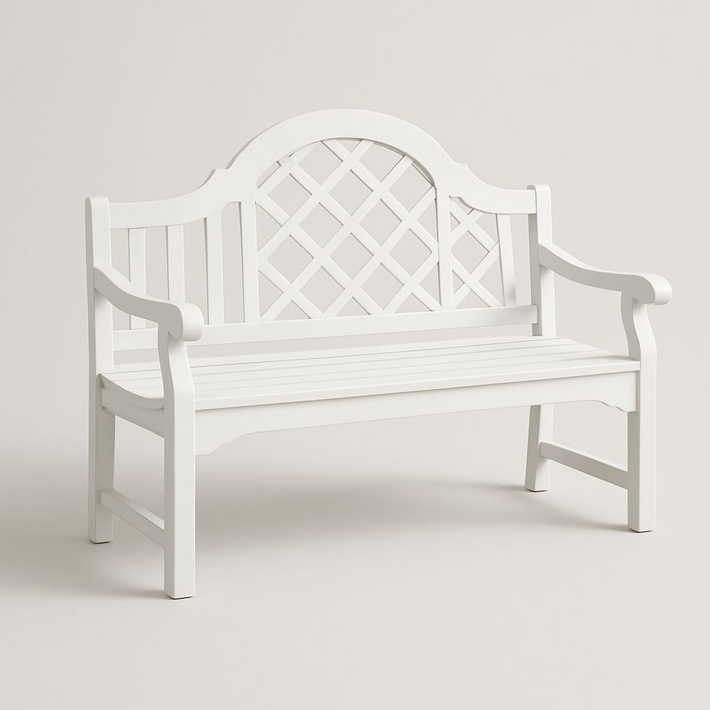 Gartenbank Holz Weiß 150cm-Casabrillia