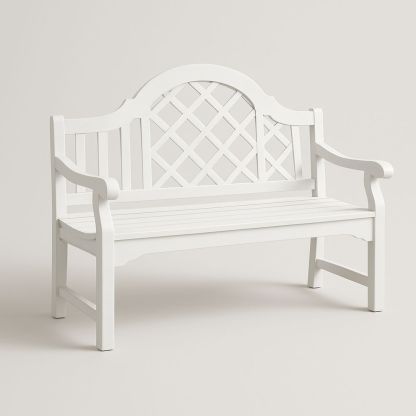 Gartenbank Holz Weiß 150cm-Casabrillia