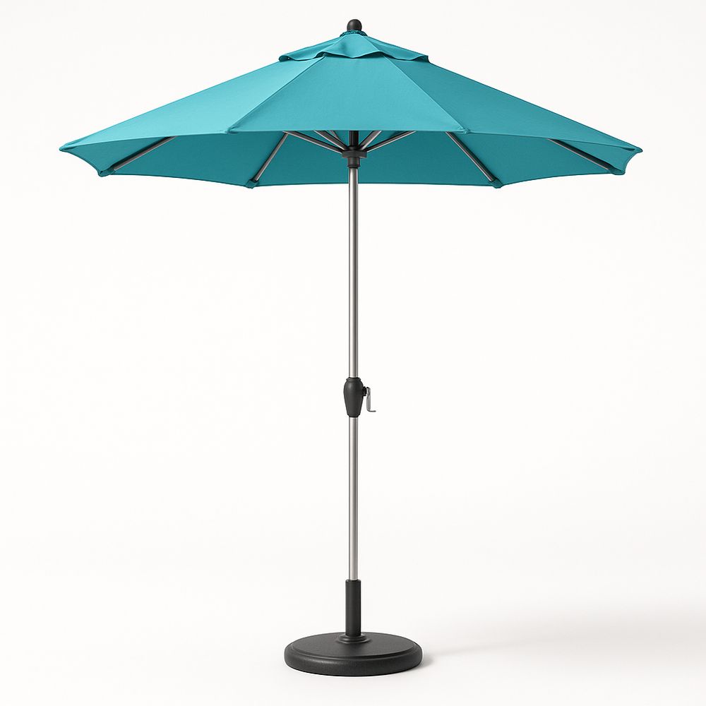 Gartenschirm rund Türkis Polyester Aluminium 300cm-Casabrillia