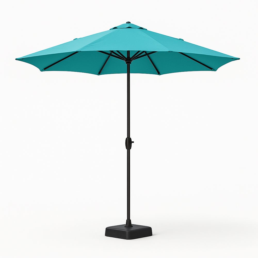 Garten Sonnenschirm Ø300cm Metall Polyester Türkis-Casabrillia