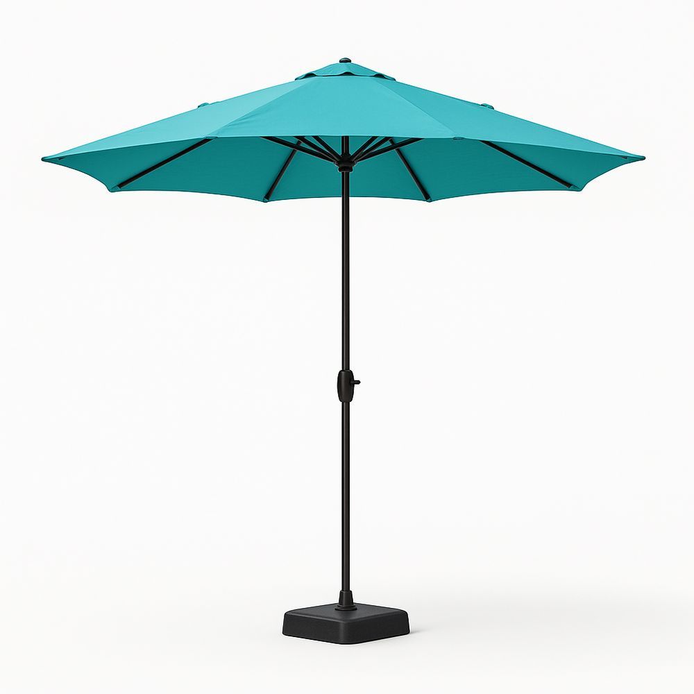 Garten Sonnenschirm Ø300cm Metall Polyester Türkis-Casabrillia