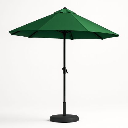 Gartenschirm runder Gartensonnenschirm Aluminium Polyester Grün Durchmesser 300cm-Casabrillia