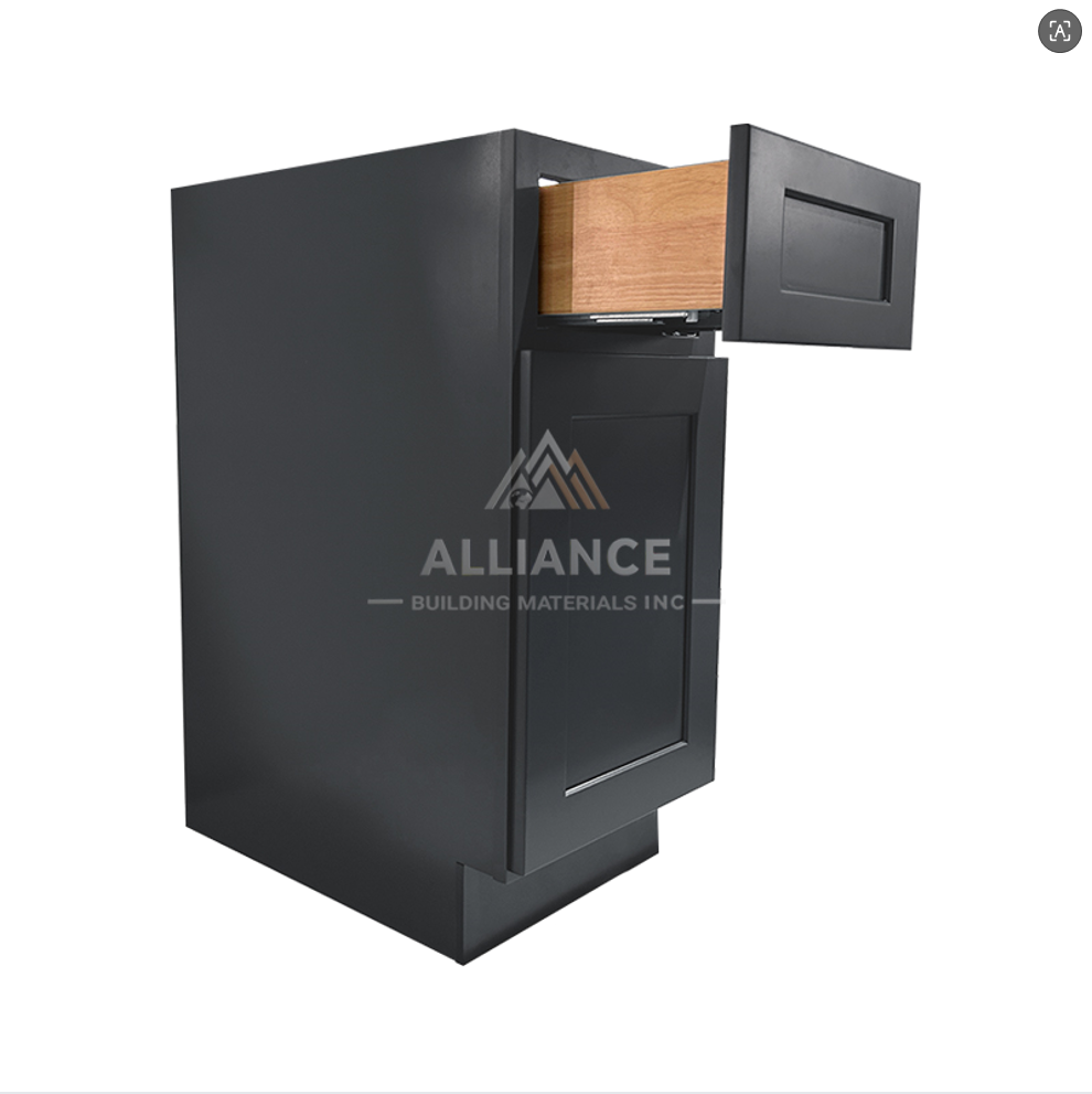 Graphite Shaker RTA Kitchen Cabinet with Soft-Close Doors B09 