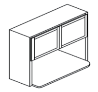 White Kitchen Cabinet Set For I-shape Layout Kitchen Compatible with 84-inch kitchens Small Space 