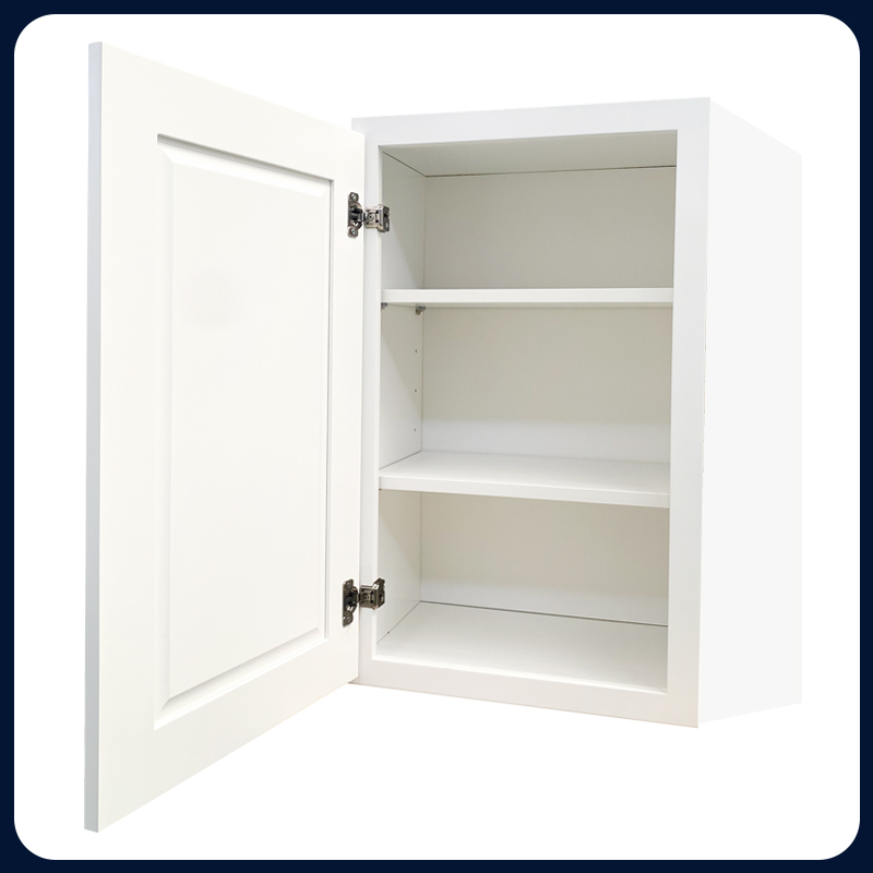 White Shaker RTA Kitchen Cabinet with Soft-Close Doors W1530