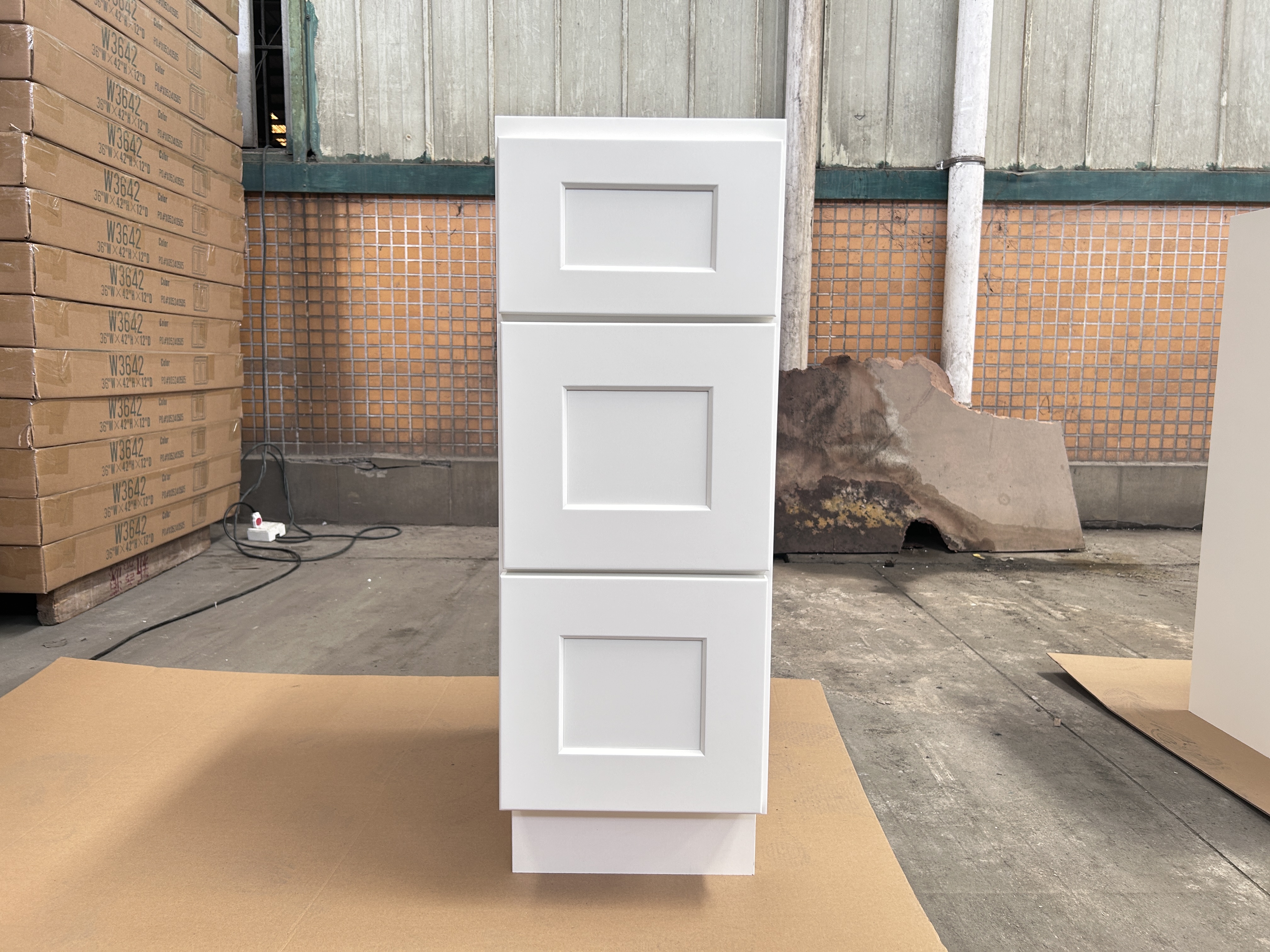 White Shaker RTA Kitchen Cabinet Vanity Drawer Cabinet VSD1521