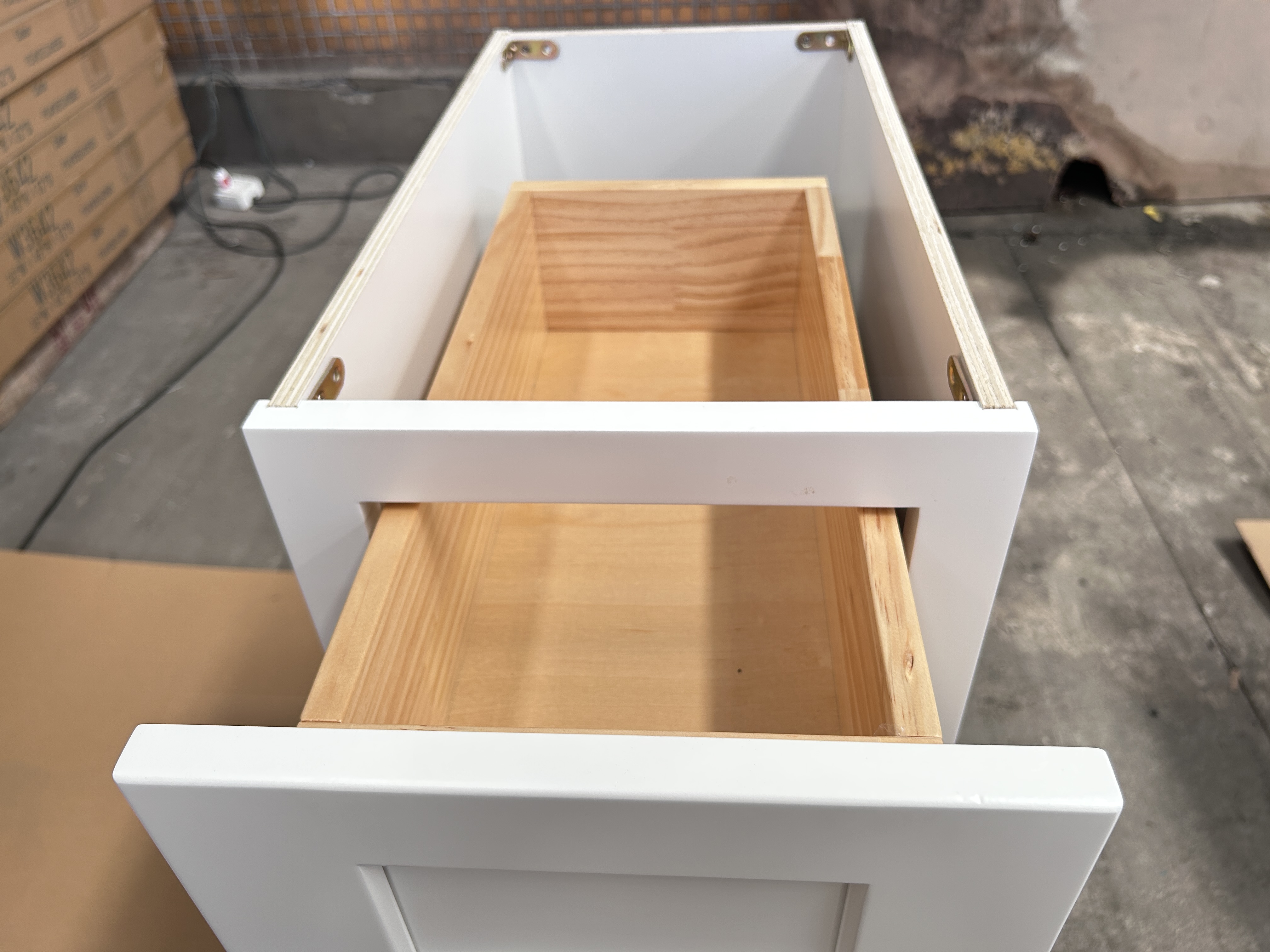 White Shaker RTA Kitchen Cabinet Vanity Drawer Cabinet VSD1221