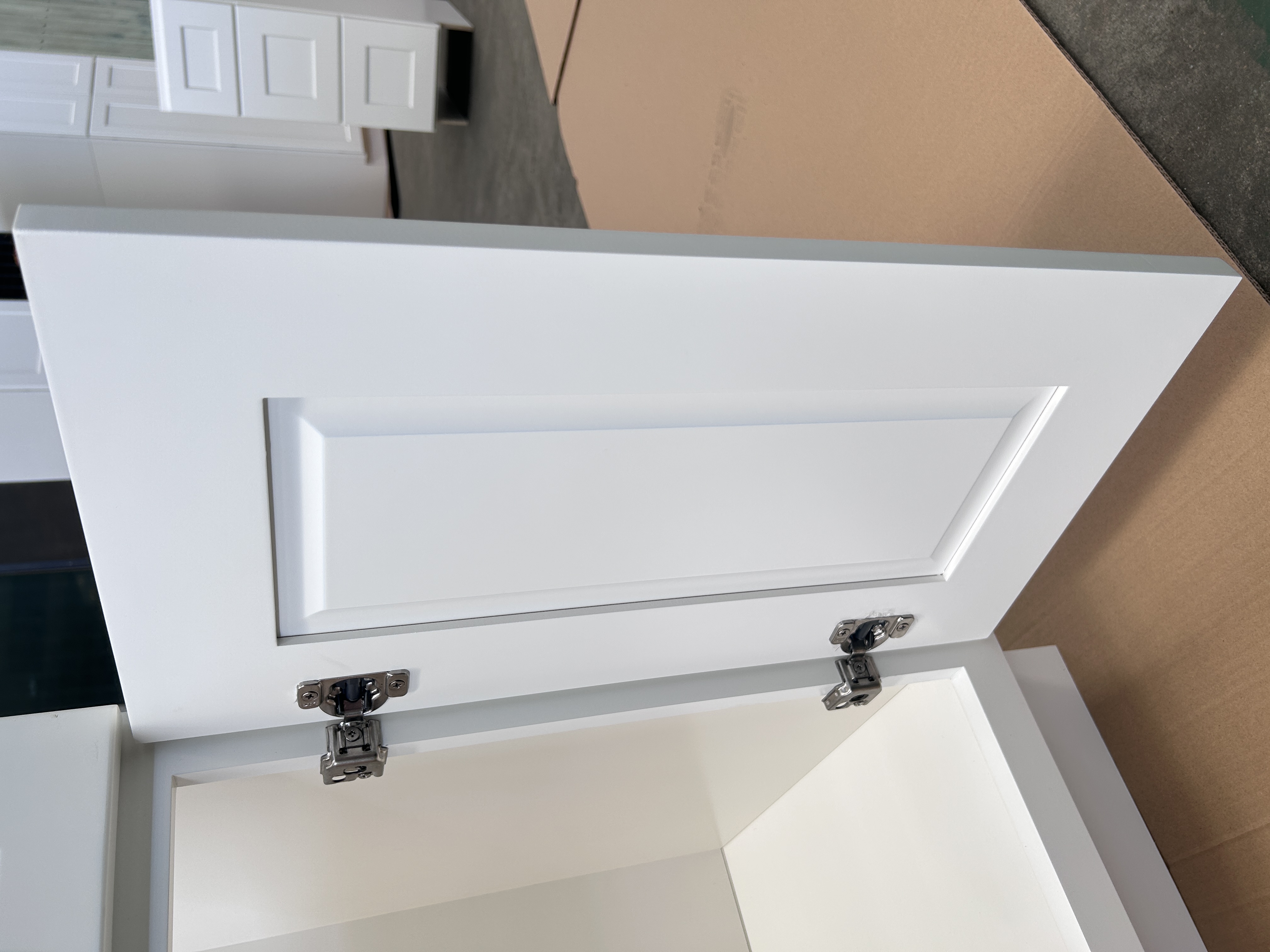 White Shaker RTA Kitchen Cabinet Vanity Sink 2-Drawer Cabinet VSD3621L