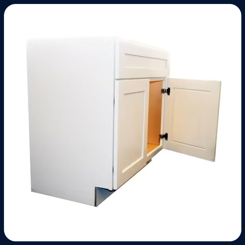 White Shaker RTA Kitchen Cabinet with Soft-Close Doors SB30