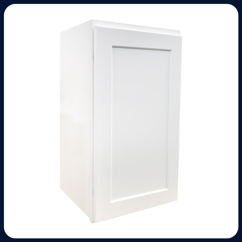 White Shaker RTA Kitchen Cabinet with Soft-Close Doors W1530