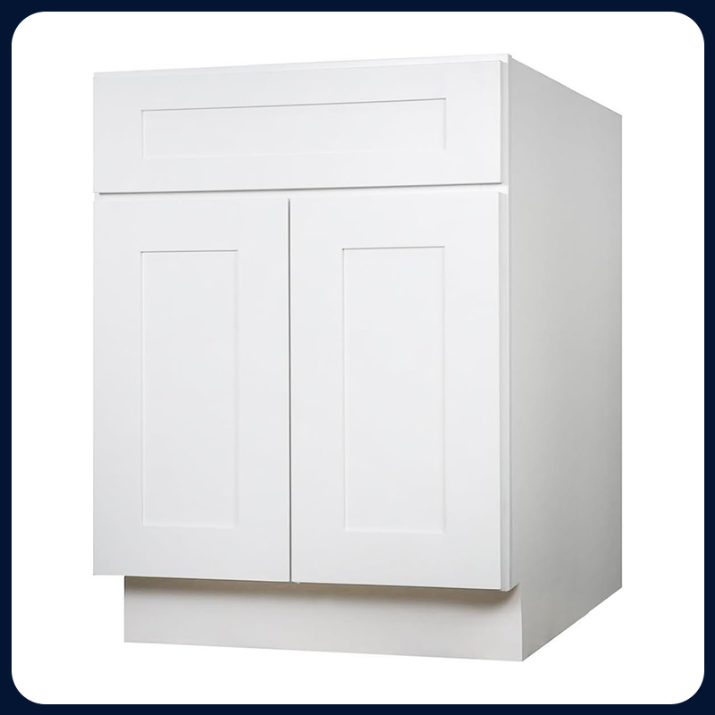 White Shaker RTA Kitchen Cabinet with Soft-Close Doors SB30