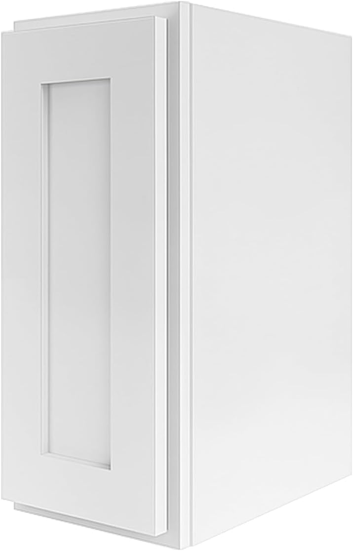 ]White Shaker RTA Kitchen Cabinet with Soft-Close Doors W0930