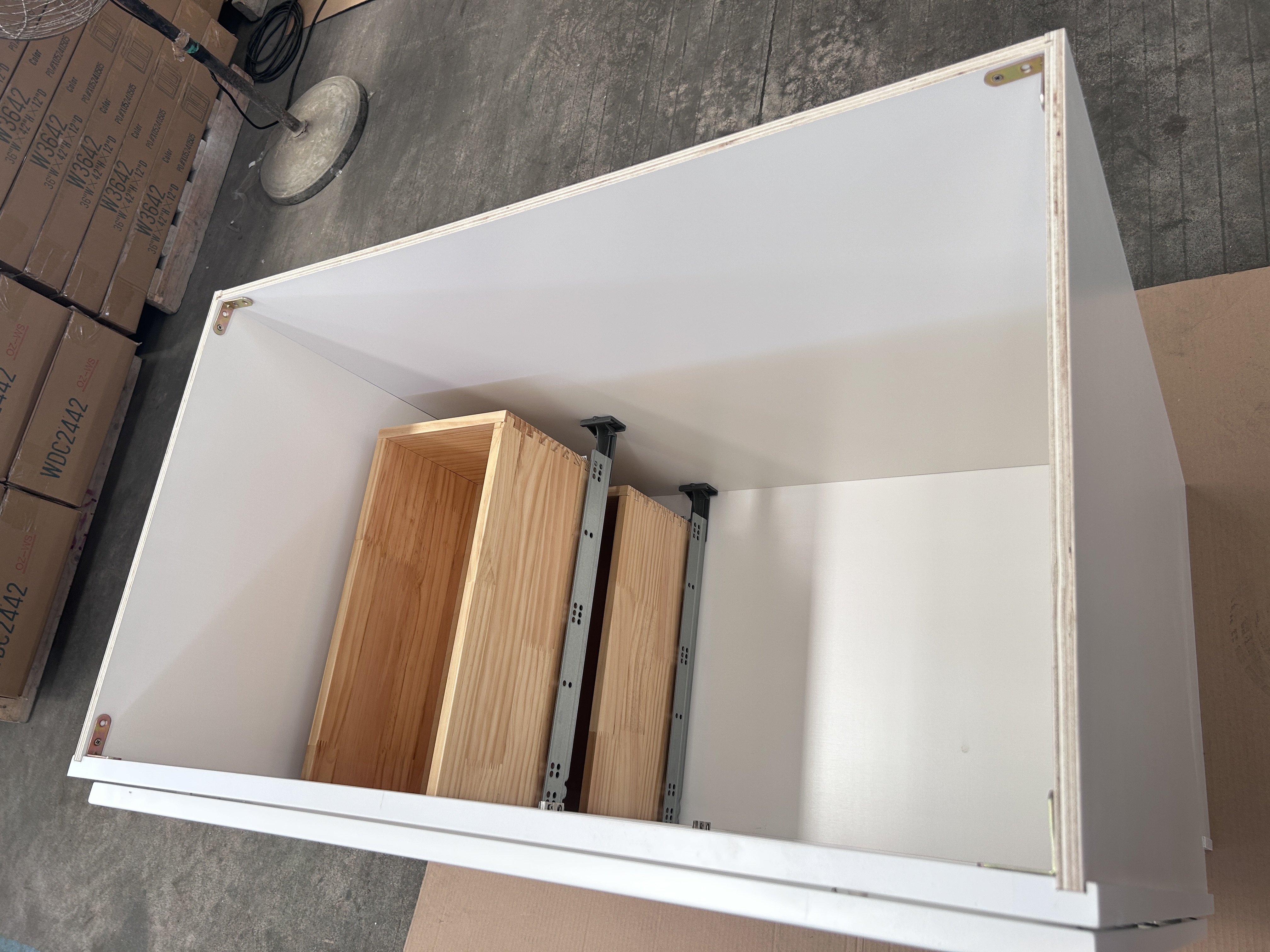 White Shaker RTA Kitchen Cabinet Vanity Sink 2-Drawer Cabinet VSD3621L