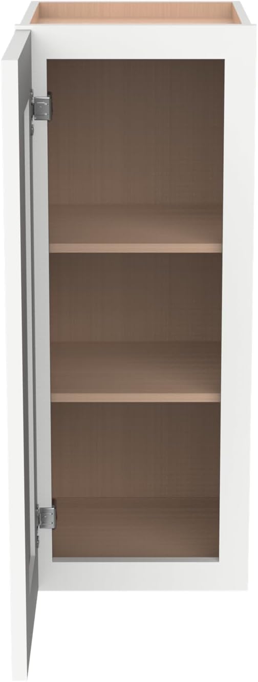 ]White Shaker RTA Kitchen Cabinet with Soft-Close Doors W0930