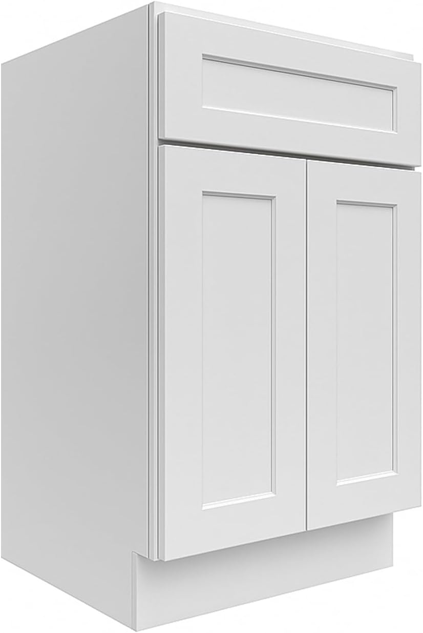 White Shaker RTA Kitchen Cabinet Vanity Sink Cabinet V2418
