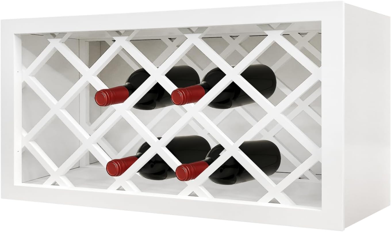 White Shaker RTA Kitchen Cabinet Red Wine Rack WRC3018