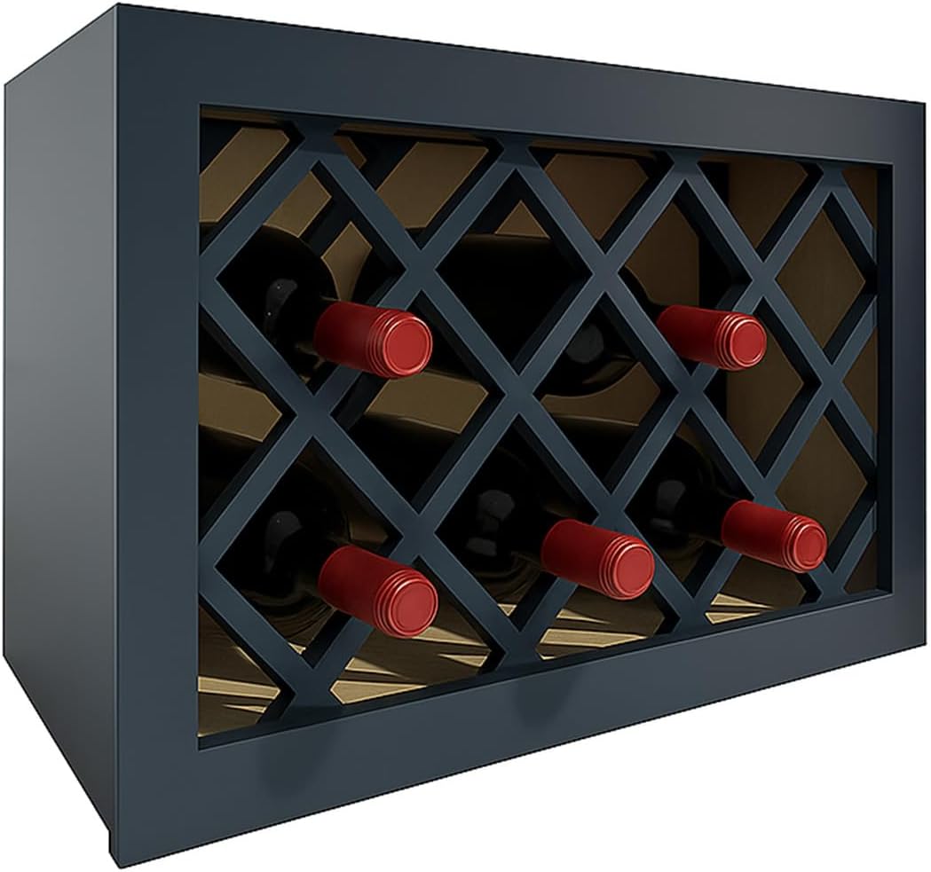 Graphite Shaker RTA Kitchen Cabinet Red Wine Rack WRC3018